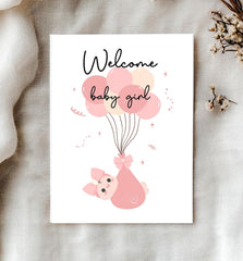 Baby Girl Greeting Card