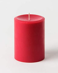 Red Pillar Candle